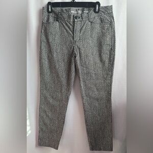 Gap slim city Black and White Patterned Pants, size 4R